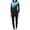 C-Sky Blue41, variant on DHFJKG Women Swimsuit Long Sleeve Rash Guard With Long Pants Swim Cap Three Piece Bathing Suit Stylish Beachwear