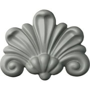 Ekena Millwork 4 1/8"W x 3 1/4"H x 3/4"P Bordeaux Leaf Onlay