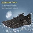 thumbnail image 4 of Hiking Barefoot Shoes for Women Men Non-Slip & Breathable Athletic Lightweight Barefoot Wide Toe Water Shoes for Walking,Running,and Swimming Black 38, 4 of 5