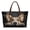 Black - Corgi Dog, variant on Corgi Dog Print Leather Tote Bag for Women Large Pu Leather Hobo Handbags Zipper Shoulder Work Daily Weekender Travel