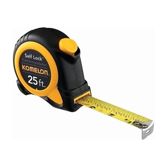 Self Lock Speed Mark Tape, 1 in x 25 ft, SAE, Yellow