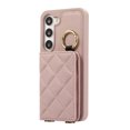 thumbnail image 5 of Crossbody Wallet Case for Samsung Galaxy S22 with Make-up Mirror, PU Leather Lanyard Purse Magnetic Clasp Card Holder, Flip Kickstand Shockproof Phone Cover for Samsung Galaxy S22, Purple, 5 of 7