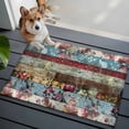 thumbnail image 3 of 2x3 Ft Entryway Area Rug, Vintage Spring Floral Kitchen Rug Runner Washable Floor Mat, Farmhouse Ethnic Flowers Non Slip Indoor Door Mat Throw Carpet for Bathroom Living Room Bedroom, 3 of 8