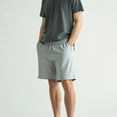 thumbnail image 5 of Colevkie Men's Casual Cotton Shorts with Drawstring Pockets Running Jogging Gym Solid Color, 5 of 7