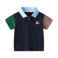 thumbnail image 2 of DAETIROS Polo Shirts for Boys-Casual Cotton Short Sleeve Boys Summer Clothes Navy Size 3 T, 2 of 3