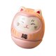thumbnail image 4 of Figura de gato de la suerte de cerámica, 3,5 x 3,5 x 3,8 cm, ideal para la sala de estar. Rosa, 4 of 9