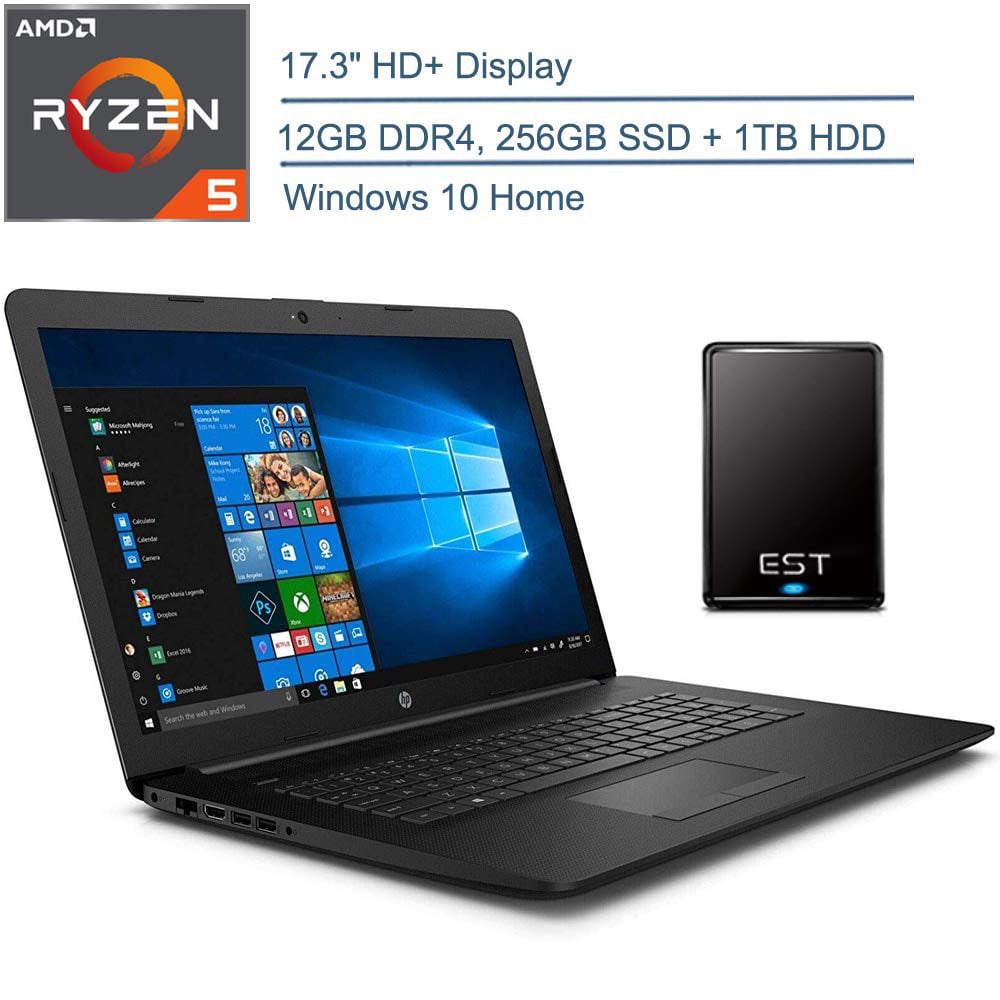 2020 HP 17.3" HD+ Premium Laptop Computer, AMD Ryzen 5 3500U Quad-Core