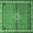 thumbnail image 1 of Ahgly Company Indoor Square Persian Emerald Green Traditional Area Rugs, 6' Square, 1 of 4