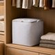 thumbnail image 4 of Lekihaqq Heavy Duty Storage Bag Reinforced Carrying Handles Oversized Clothing Quilt Storage Thickened Double Zipper Moving Packing Bag Nonwoven Fabric White Travel Space Saver, 4 of 8