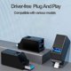 thumbnail image 5 of Concentrador divisor multiinterfaz USB 2.0 y 3.0 tipo C (blanco/negro), Plug & Play, transferencia de datos de alta velocidad, 5 of 5