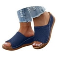 thumbnail image 3 of FhgihG Leather Wedge Sandals Women Orthotic Arch Support Summer Non Slip Platform, 3 of 8