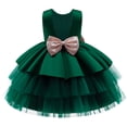 thumbnail image 5 of Vestido de princesa para niños, vestido de malla abullonada, vestido para niñas, vestido de cumpleaños para niñas de flores, 5 of 5