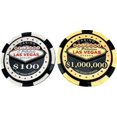 thumbnail image 1 of Las Vegas 3D Poker Chip Magnet (Sliver -$100), 1 of 3