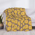 thumbnail image 3 of Yiaed Sunflower Print Blanket Throw Blanket Soft Cozy Flannel Blanket for Home Bed Sofa Couch Chair-60"x50", 3 of 6
