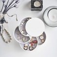 thumbnail image 4 of Worallymy - Joyero giratorio redondo de 360 grados, multicapa, anillos, collares, pendientes, organizador, soporte para pulseras, color blanco Worallymy JD735800517, 4 of 7