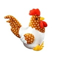 thumbnail image 3 of JWQFBC Chicken Plush Decor Comfortable Party Favors Realistic Adorable Ornament Chicken Polka Dots, 3 of 9