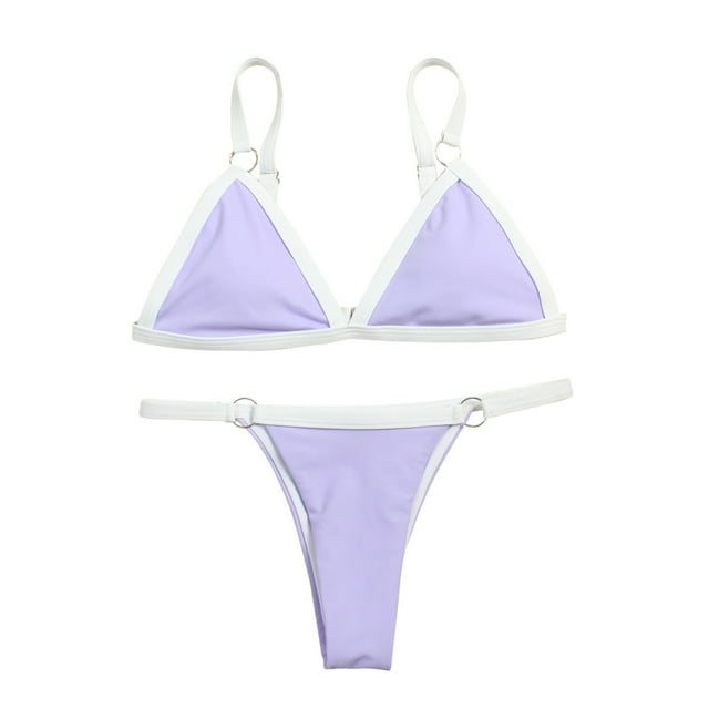 Mujeres Bandeau Bandage Bikini Set Push-Up Traje de baño brasileño Ropa de playa Traje de baño Fridja nalpqowj54504