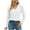 White-04, variant on STETMN Women's Floral Lace Blouse Casual V-Neck Loose Long Sleeve T-shirt Fall Dressy Shirt