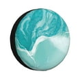 thumbnail image 1 of Fotbe Teal Turquoise 1 Funda de Llanta de Repuesto con Estampado, Engrosada, Ajuste Universal para Jeep, Remolque, RV, SUV, Camión-16 inch, 1 of 6