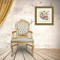 thumbnail image 3 of Jensen, Asia 20x20 Gold Ornate Wood Framed with Double Matting Museum Art Print Titled - Folky Flowers II, 3 of 4
