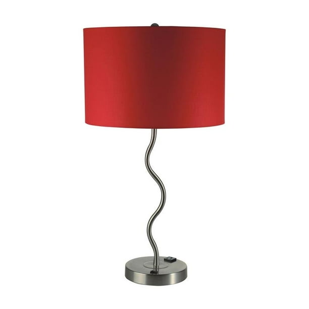 Furniture Of America Billen 15 Inch Metal Table Lamp In Red Set 2 Com America Billen 15 Inch Metal Table Lamp, Red Metal Floor Lamp