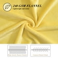 thumbnail image 5 of Howarmer Large Yellow Fleece Throw Blankets, Queen Size Soft Fuzzy Blanket for Women Men and s, All Season Lightweight Microfiber Fluffy Blanket, 90 x 90 inch, 5 of 7