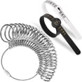 thumbnail image 1 of Kit medidor de anillos RYOEIKT de acero inoxidable talla US 0-13 con medias tallas, 1 of 8