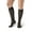 Black, variant on Ames Walker AW Style 18 Sheer Support 20-30 mmHg Firm Compression Knee High Stockings LtNude Large Wide