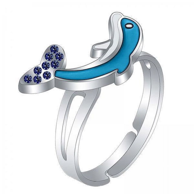 2x Anillo Que , Anillo de Humor, Creativo Vintage, Apilable, Decoración de Dedos, Anillo de , Anillo de Apertura para Regalos de Cumpl 2 piezas