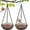 2Pack, variant on Pakyozj Hanging Bird Feeder, Birdfeeder Hanging for Garden Yard Outside Hanging Bird Feeder Tray - Metal Mesh Platform Feeders for Birds Outside Outdoors Hanging for Attracting Birds