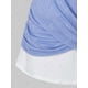 thumbnail image 4 of Tamaño más Crossover anudada Colorblock camiseta Rosegal Camisetas tallas grandes, 4 of 5