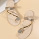 thumbnail image 4 of Amzcrzy Zapatos de mujer,Zapatos de mujer,Zapatillas de mujer, Sandalias de verano para mujer con puntera de pinza y decoración de flores y diamantes de imitación Sandalias Mujer Zapatillas De Casa, 4 of 9