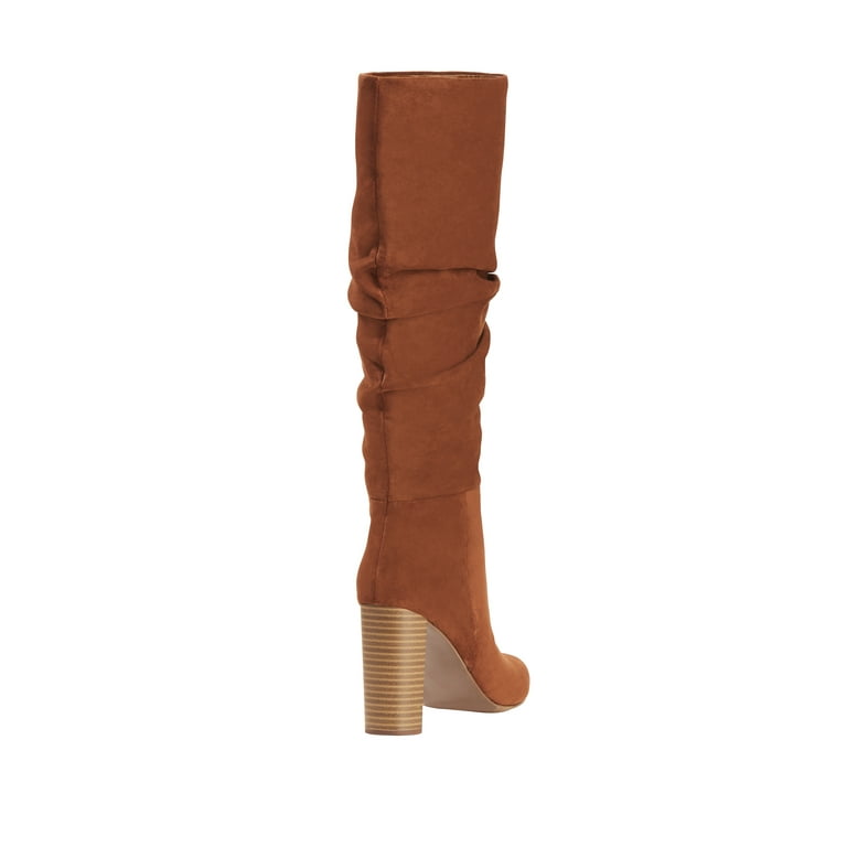 Scoop Women s Penny Microsuede Slouch Boots Walmart