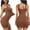 Brown, variant on Fancifize Women Shapewear Full Slip Tummy Control Square Neck Cami Mini Under Dress Slimming Body Shaper Seamless Shapewear Dress Slip