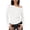 White, variant on BLVB Women off the Shoulder Top Long Sleeve Shirts Ruched Tight Fitted Going out Tops Tee Blouse Trendy Outfits