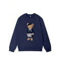 thumbnail image 4 of Women's Bear Graphic Sweatshirt Long Sleeve Pullover Top, 4 of 7