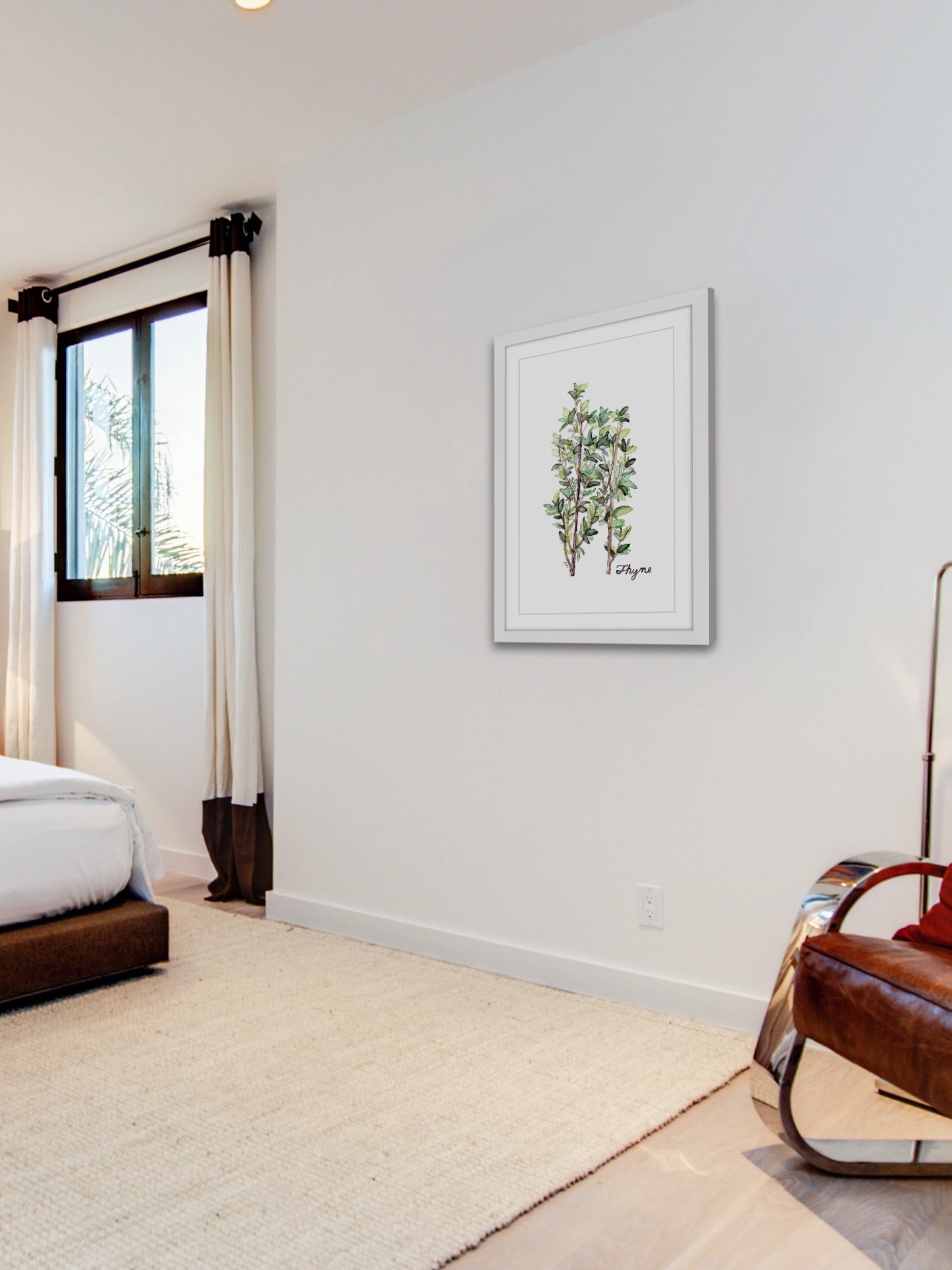 "Herb Thyme" Framed Painting Print