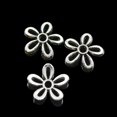 thumbnail image 4 of Espaciadores florales de margaritas de filigrana Hugo plata antigua 12 mm 100 Uds, 4 of 9