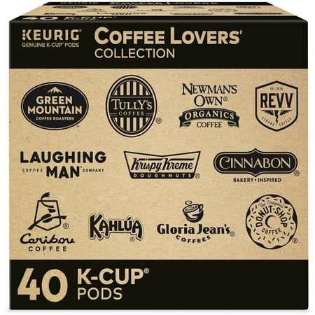 Best by 08/31/2024)) Coffee Lovers  Collection Variety Pack Keurig K-Cup Pod Sampler  40 Count