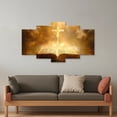 thumbnail image 2 of ZHONGYUTONG Cross Canvas Wall Art 5 Piece Holy Bible and Cross Pictures Christian Religious Painting for Church Prayer Room Decor Framed (12x20inx2pcs 12x30inx2pcs 12x40inx1pcs), 2 of 5
