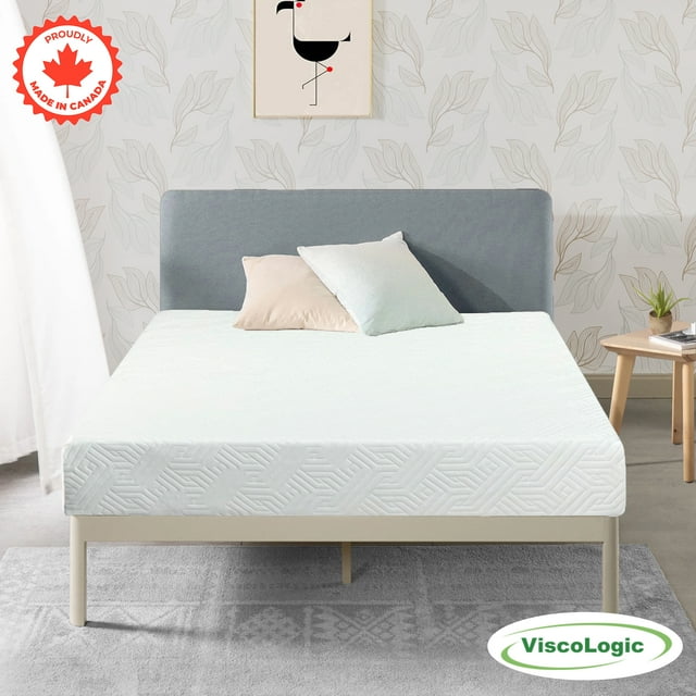 ViscoLogic AuraSleep 6 Inch Full Mattress, Premium Gel Memory Foam with CertiPUR-US® Certified Foam, Sleep Cooler & Supportive, Bed Mattress in a Box, Full/ Double Mattress