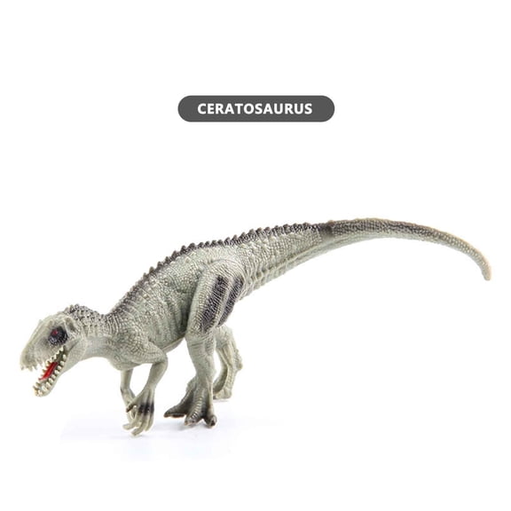 A Pvc Solid Hand Painted Dinosaur Model Toy For Boys Collectible Commemorative Figure Realistic Decor Ceratosaurus