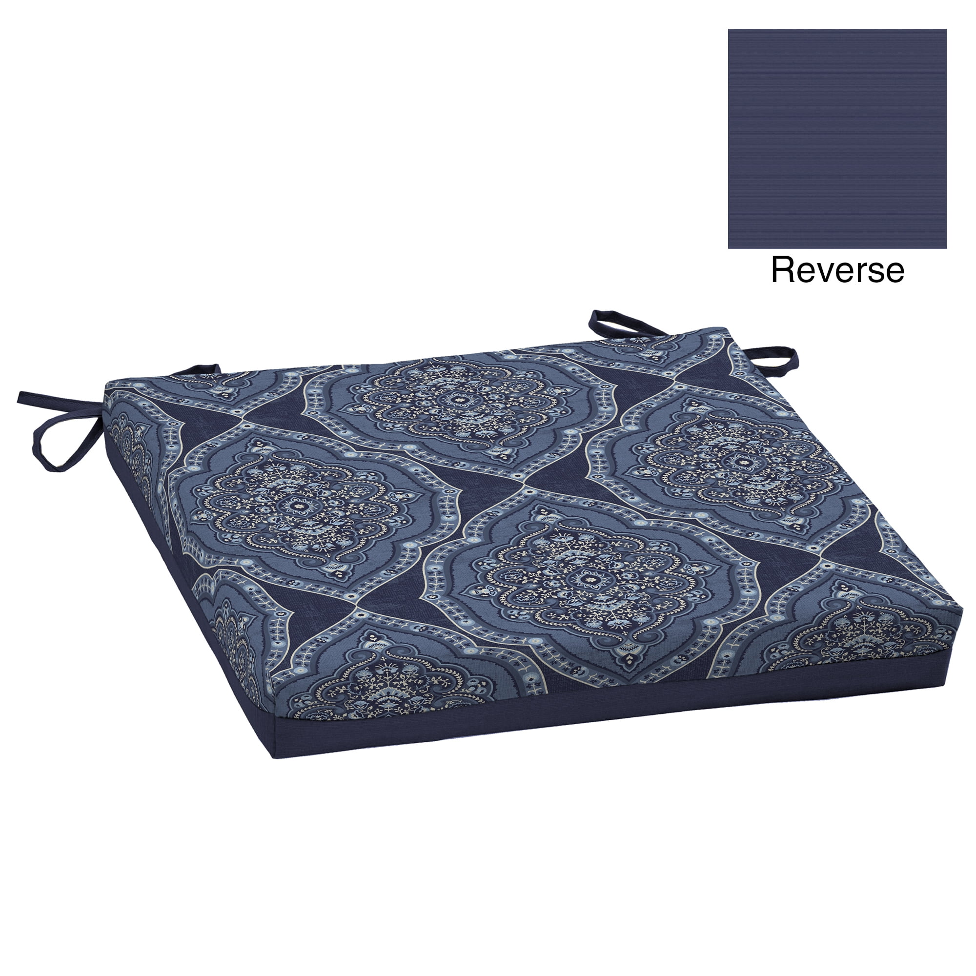 Better Homes & Gardens Blue Medallion 20 x 20 in. Outdoor Dining Seat