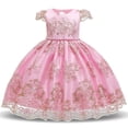 thumbnail image 1 of Robe de Fête pour Filles Robe de Concours Anniversaire Mariage Fête Robe pour Occasion Spéciale, 1 of 7