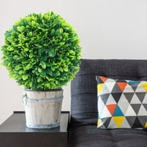 wtgtog Simulated Grass Decoration, Green Round Plastic Floral Ceiling Fake Tree, Realistic Weather-Resistant Design, Ideal for Outdoor Courtyard Garden Wedding Decor, Adds Natural Wildness