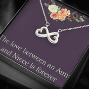 The Love Between an Aunt and Niece is Forever Necklace