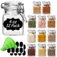 thumbnail image 1 of Frascos de vidrio ComSaf de 120 ml con tapa, juego de 12 mini herméticos, 1 of 9