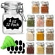 thumbnail image 1 of Frascos de vidrio ComSaf de 120 ml con tapa, juego de 12 mini herméticos, 1 of 9