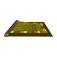 thumbnail image 2 of Ahgly Company Indoor Round Abstract Yellow Contemporary Area Rugs, 6' Round, 2 of 4