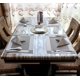 thumbnail image 5 of Juego de 6 manteles individuales de PVC antideslizantes y lavables, resistentes al desgaste y al calor, para el hogar, restaurante, mesa de comedor, color plateado, 5 of 8
